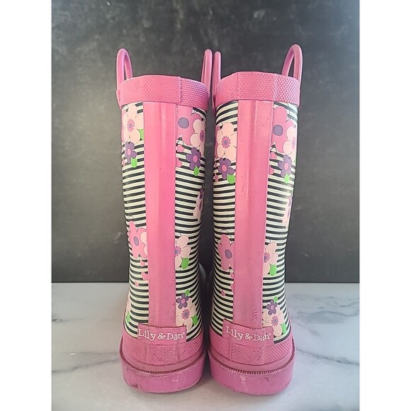 Lily & Dan Girls Pull Handle Rain Boots - Picture 5 of 10
